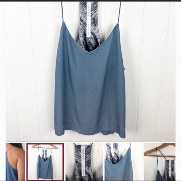 NWOT lululemon wake and flow top in denim - Picture 4 of 4